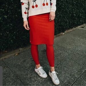 SLT Red Midi With Attatched Leggings